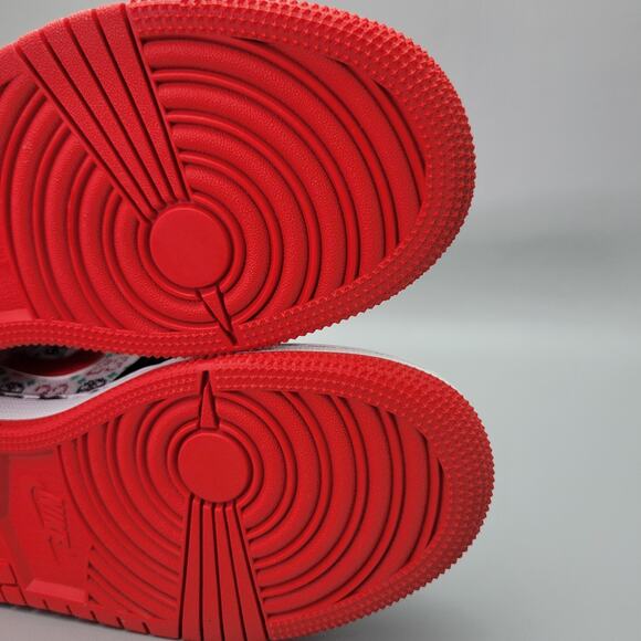 Nike Air Jordan 1 Mid SE Ugly Sweater White Green Red Black DM1208 150 Size 4.5Y - Picture 10 of 11